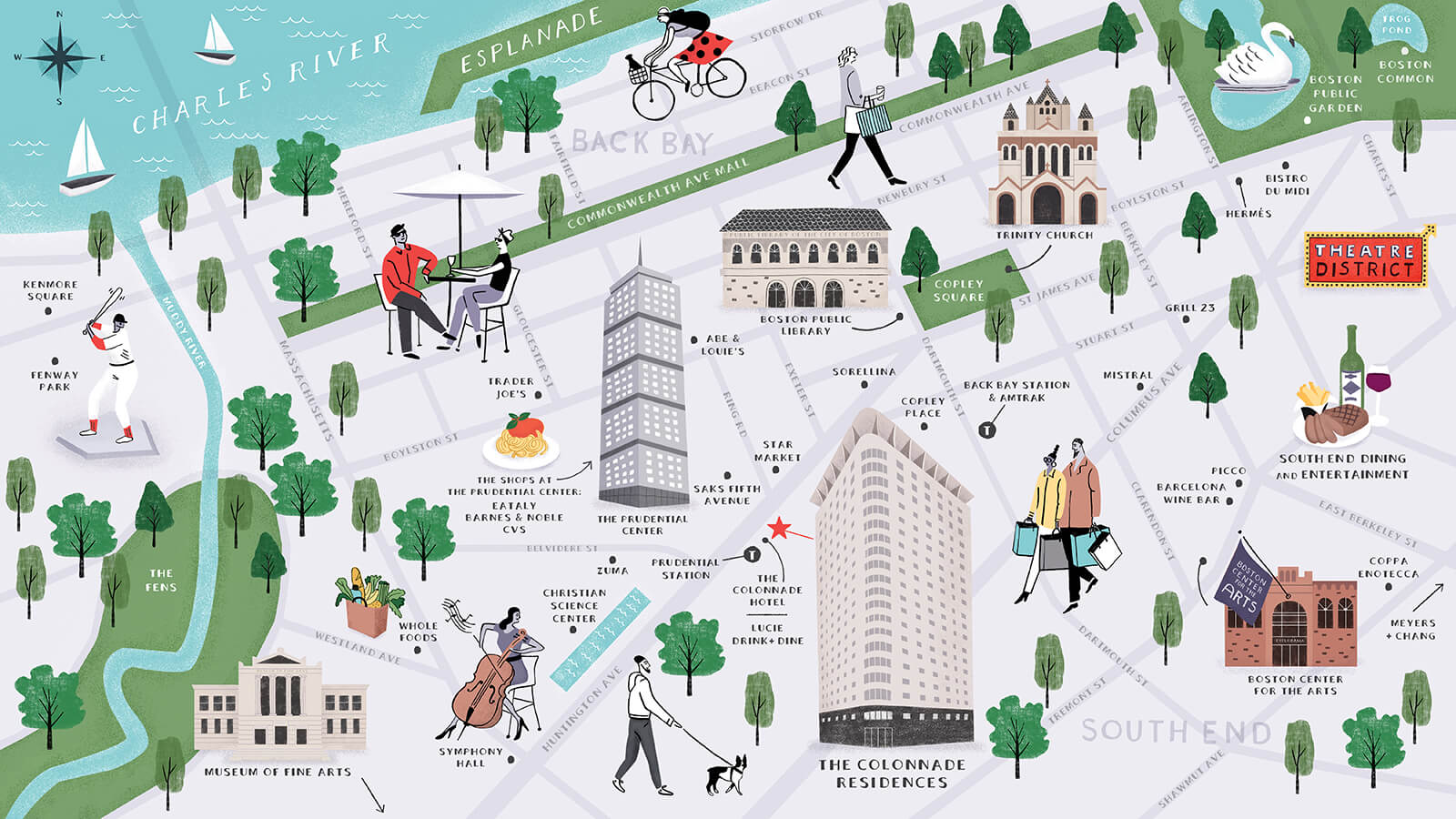Colonnade map